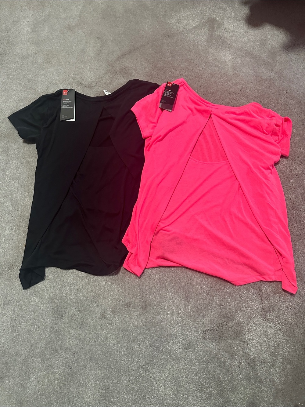 New Under armour whisperlight foldover Short Sleeve Tops XS